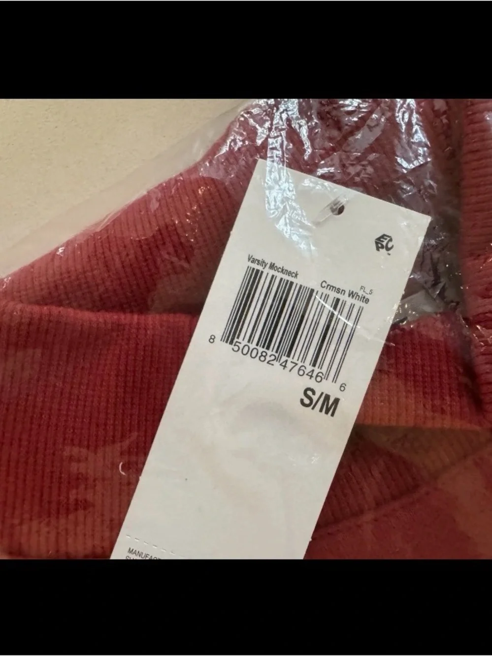 Parke Crimson Red Crewneck Sweatshirt pullover with White Lettering - Picture 5 of 7